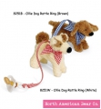 Brown Ollie Dog Pacifier Clip by North American Bear Co. (8251-B)