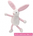Baby Long Legs Pink Bunny Squeaker by North American Bear Co. (6263)