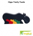 ImagiPLAY Colorific Earth Hippo Family Puzzle (#10206)