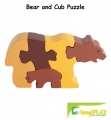 ImagiPLAY Colorific Earth Bear & Cub Puzzle (#10236)