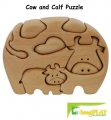ImagiPLAY Natural Dream Cow & Calf Puzzle (#20102)