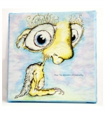 WorryWoo Monsters - Rue, The Monster of Insecurity Canvas 8 x 8 (RC02)