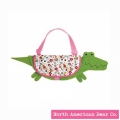 Goody Bag Alligator Messenger Bag by North American Bear Co. (6103)
